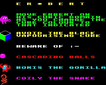 Er-Bert (1984)(Microbyte Software) screen shot title